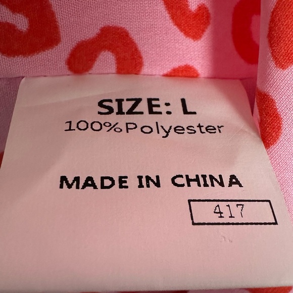 Fun girl summer pink leopard printed beach / bathing suit cover up size Large - Picture 3 of 5